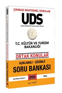 Yargı Yayınları 2024 UDS T.C Kültür ve Turizm Bakanlığı Ortak Konular Açıklamalı Çözümlü Soru Bankası (Çıkması Muhtemel Sorular)