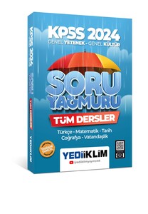Yediiklim Yayınları 2024 KPSS Genel Yetenek Genel Kültür Tüm Dersler Soru Yağmuru