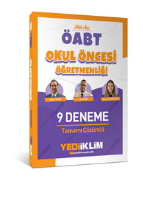 Yediiklim YayInlarI 2027 MEB AGS ÖABT Okul Öncesi Öğretmenliği Tamamı Çözümlü 9 deneme