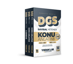 Yediiklim Yayınları 2026 DGS Prestij Serisi Tamamı Renkli Konu Anlatımı Modüler Set ( 3 Kitap )