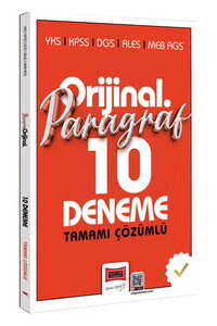 Yargı Yayınları YKS KPSS DGS ALES MEB-AGS Orijinal Paragraf Tamamı Çözümlü 10 Deneme