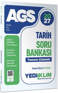 Yediiklim Yayınları 2027 MEB AGS Tarih Tamamı Çözümlü Soru Bankası