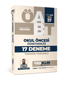 Yediiklim 2027 MEB AGS ÖABT Okul Öncesi Öğretmenliği Tamamı Çözümlü 17 Deneme