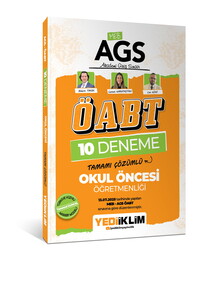 Yediiklim Yayınları AGS ÖABT Okul Öncesi Öğretmenliği Tamamı Çözümlü 10 Deneme Sınavı
