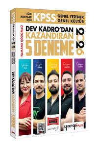 Yargı Yayınları 2026 KPSS Tüm Adaylar İçin Tamamı Çözümlü Dev Kadrodan Kazandıran 5 Deneme