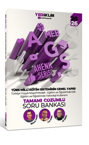 Yediiklim Yayınları 2026 MEB AGS Ahenk Serisi Türk Milli Eğitim Sisteminin Genel Yapısı Tamamı Çözümlü Soru Bankası