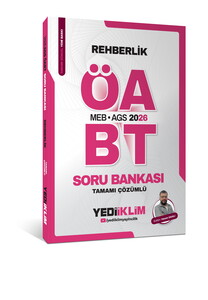 Yediiklim Yayınları 2026 MEB AGS ÖABT Rehberlik Tamamı Çözümlü Soru Bankası