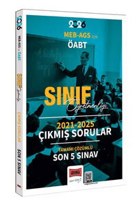 Yargı Yayınları 2026 MEB - AGS İçin ÖABT Sınıf Öğretmenliği 2021-2025 Tamamı Çözümlü Son 5 Sınav Çıkmış Sorular