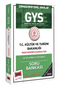 Yargı Yayınları 2024 GYS Kültür ve Turizm Bakanlığı Müze Müdürü Kadrosu İçin Açıklamalı Çözümlü Soru Bankası