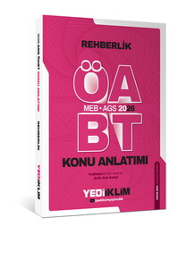 Yediiklim Yayınları 2026 MEB AGS ÖABT Rehberlik Konu Anlatımı