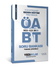 Yediiklim Yayınları 2026 MEB AGS ÖABT Beden Eğitimi Öğretmenliği Tamamı Çözümlü Soru Bankası