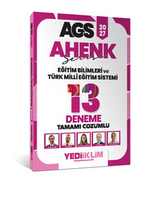 Yediiklim Yayınları 2027 MEB AGS Ahenk Eğitim Bilimleri ve Türk Milli Eğitim Sistemi Tamamı Çözümlü 13 Deneme
