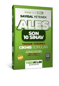 Yediiklim Yayınları 2024 ALES Sayısal Yetenek Son 10 Sınav Tamamı Çözümlü  Çıkmış Sorular