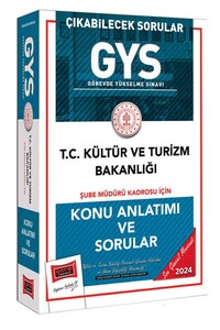 Yargı Yayınları 2024 GYS Kültür ve Turizm Bakanlığı Şube Müdürü Kadrosu İçin Konu Anlatımı ve Sorular