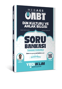 Yediiklim Yayınları 2026 MEB AGS ÖABT Din Kültürü ve Ahlak Bilgisi Tamamı çözümlü Soru Bankası