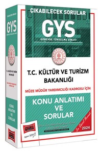 Yargı Yayınları 2024 GYS Müze Müdür Yardımcılığı Kadrosu İçin Konu Anlatımı ve Sorular