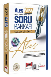 Yargı Yayınları 2027 ALES VİP Sayısal-Sözel Yetenek Tamamı Çözümlü Soru Bankası