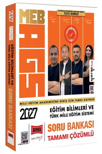 Yargı Yayınları 2027 MEB-AGS Eğitim Bilimleri ve Türk Milli Eğitim Sistemi Tamamı Çözümlü Soru Bankası