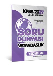 Yediiklim Yayınları 2027 KPSS Genel Kültür Vatandaşlık Soru Dünyası