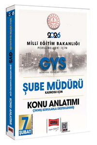 Yargı Yayınları 2026 MEB Personelleri İçin GYS Şube Müdürü Kadrosu İçin Çıkmış Sorularla Desteklenmiş Konu Anlatımı