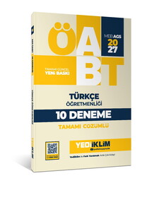 Yediiklim Yayınları 2027 MEB-AGS ÖABT Türkçe Öğretmenliği Tamamı Çözümlü 10 Deneme