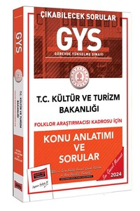Yargı Yayınları 2024 GYS Kültür ve Turizm Bakanlığı Folklor Araştırmacısı Kadrosu İçin Konu Anlatımı ve Sorular