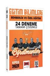 Yargı Yayınları 2024 KPSS Eğitim Bilimleri Öğretmenler Ekibi Rehberlik ve Özel Eğitim Psikolojisi Tamamı Çözümlü 24 Deneme