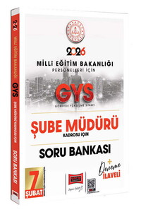Yargı Yayınları 2026 MEB Personelleri İçin GYS Şube Müdürü Kadrosu İçin Deneme İlaveli Soru Bankası