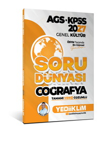 Yediiklim Yayınları 2027 AGS- KPSS Genel Kültür Coğrafya Soru Dünyası