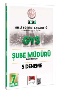 Yargı Yayınları 2026 MEB Personelleri İçin GYS Şube Müdürü Kadrosu İçin 5 Deneme