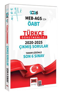 Yargı Yayınları 2026 ÖABT MEB-AGS Türkçe Öğretmenliği Tamamı Çözümlü Son 6 Sınav Çıkmış Sorular
