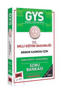 Yargı Yayınları 2023 MEB Memur Kadrosu İçin Konu Özetli Açıklamalı Soru Bankası