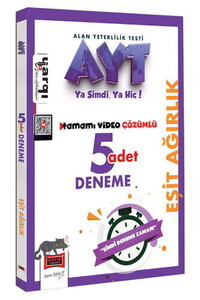 Yargı Yayınları AYT Eşit Ağırlık Tamamı Video Çözümlü 5 Deneme