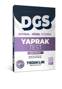Yediiklim Yayınları 2026 DGS Prestij Serisi Sayısal Sözel Yetenek Çek Kopart Yaprak Test
