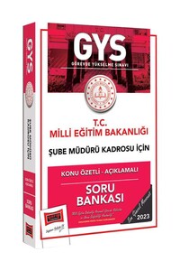 Yargı Yayınları 2023 MEB Şube Müdürü Kadrosu İçin Konu Özetli Açıklamalı Soru Bankası