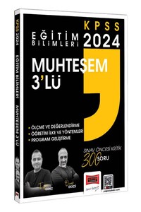 Yargı Yayınları 2024 Eğitim Bilimleri Muhteşem 3lü Ölçme ve Değerlendirme - Öğretim İlke ve Yöntemleri - Program Geliştirme Çözü