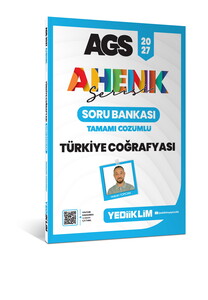 Yediiklim 2027 MEB AGS Ahenk Serisi Türkiye Coğrafyası Tamamı Çözümlü Soru Bankası