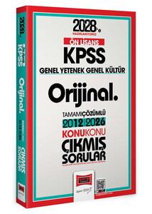 Yargı Yayınları 2027 KPSS Lise Ön Lisans GK GY Orijinal 2012-2026 Konu Konu Çıkmış Sorular