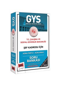 Yargı Yayınları T.C Çalışma ve Sosyal Güvenlik Bakanlığı Şef Kadrosu İçin Konu Özetli Açıklamalı Soru Bankası