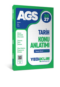 Yediiklim Yayınları 2027 MEB AGS Tarih Konu Anlatımı