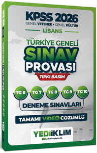Yediiklim 2026 KPSS Lisans GY-GK Türkiye Geneli Sınav Provası Tıpkı Basım 6-7-8-9-10 Deneme Sınavları Tamamı Video Çözümlü
