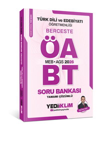 Yediiklim Yayınları 2026 MEB AGS ÖABT Türk Dili Ve Edebiyatı Öğretmenliği Berceste Tamamı Çözümlü Soru Bankası